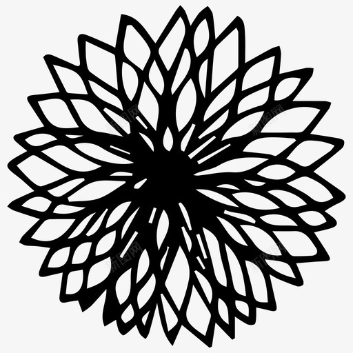 花自然图案图标svg_新图网 https://ixintu.com 图案 植物 自然 花