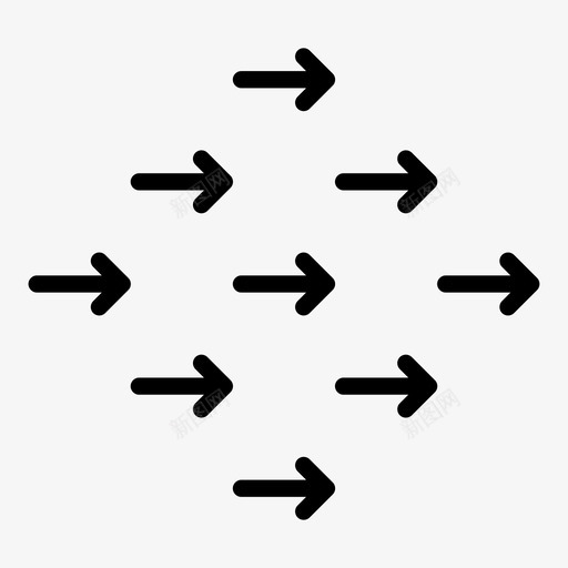 图案箭头画笔图标svg_新图网 https://ixintu.com 几何 图案 填充 瓷砖 画笔 箭头