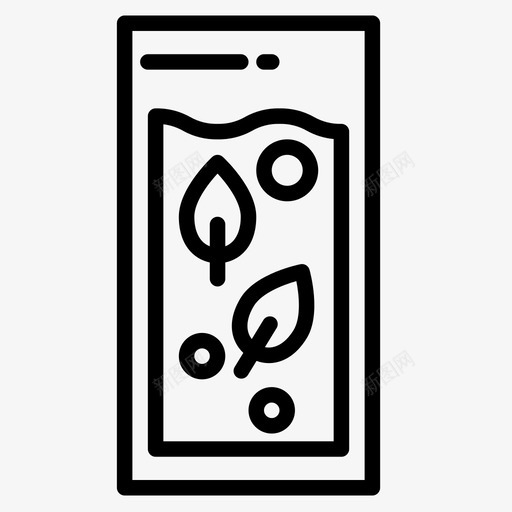 冰茶茶5线性图标svg_新图网 https://ixintu.com 冰茶 线性 茶5