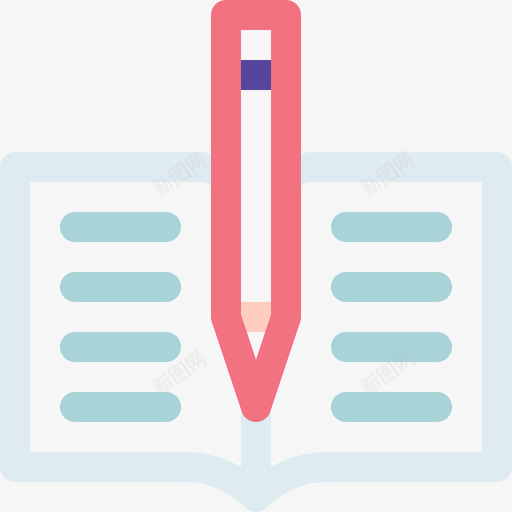 书籍文案19直线图标svg_新图网 https://ixintu.com 书籍 文案19 直线