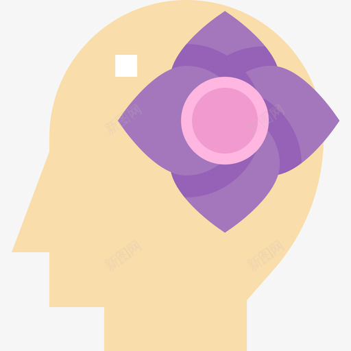 Flower用户18扁平图标svg_新图网 https://ixintu.com Flower 扁平 用户