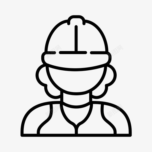 建筑工人木匠建筑图标svg_新图网 https://ixintu.com 工业 工人 建筑 建筑工 木匠