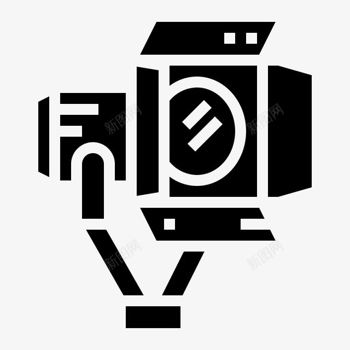 照明电子灯泡图标svg_新图网 https://ixintu.com 灯泡 照明 电子 电影导演 聚光灯 舞台照明