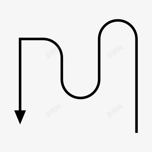 箭头方向下图标svg_新图网 https://ixintu.com 下 台阶 方向 箭头 箭头弓3 路