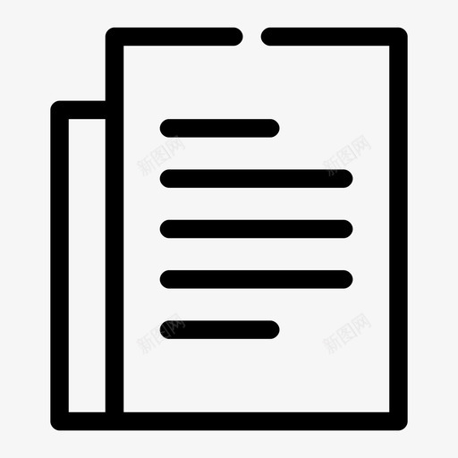 文本页文档文件图标svg_新图网 https://ixintu.com 文件 文本页 文档 管理用户界面间隙介质