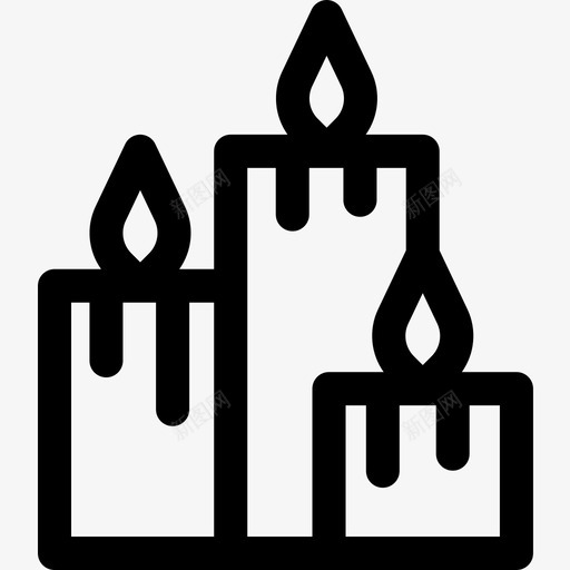 蜡烛约会夜23直线型图标svg_新图网 https://ixintu.com 直线 约会 线型 蜡烛
