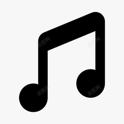 音乐符号媒体音符图标svg_新图网 https://ixintu.com 图标 媒体 字形 字符串 材料 歌唱 用户界面 符号 音乐 音符