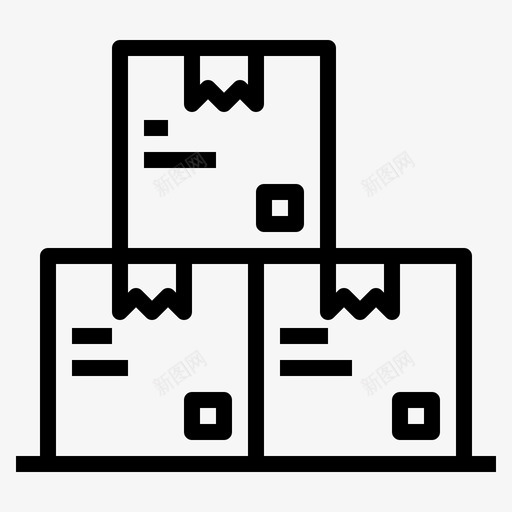 送货箱柜资料储存图标svg_新图网 https://ixintu.com 储存 家居装饰 箱柜 资料 送货