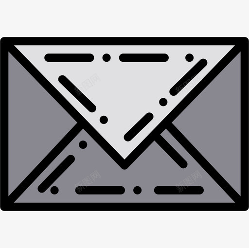信封55学校线性颜色图标svg_新图网 https://ixintu.com 55学校 信封 线性颜色