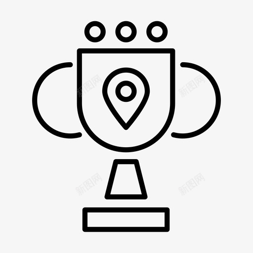 地点优胜者杯奖品礼物图标svg_新图网 https://ixintu.com 优胜者杯 地点 奖品 礼物