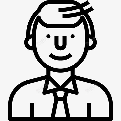 商人化身61直系人图标svg_新图网 https://ixintu.com 化身61 商人 直系人