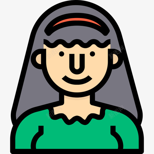 女仆化身63线性颜色图标svg_新图网 https://ixintu.com 化身 女仆 线性 颜色
