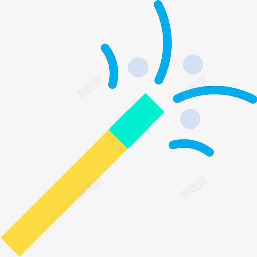 魔杖马戏团53扁平图标svg_新图网 https://ixintu.com 扁平 马戏团 魔杖
