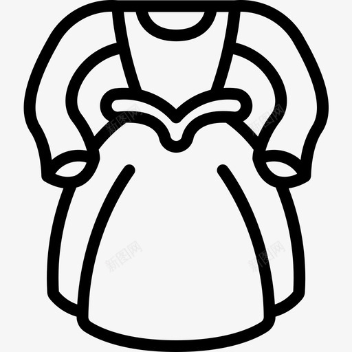 礼服公主直系图标svg_新图网 https://ixintu.com 公主 直系 礼服