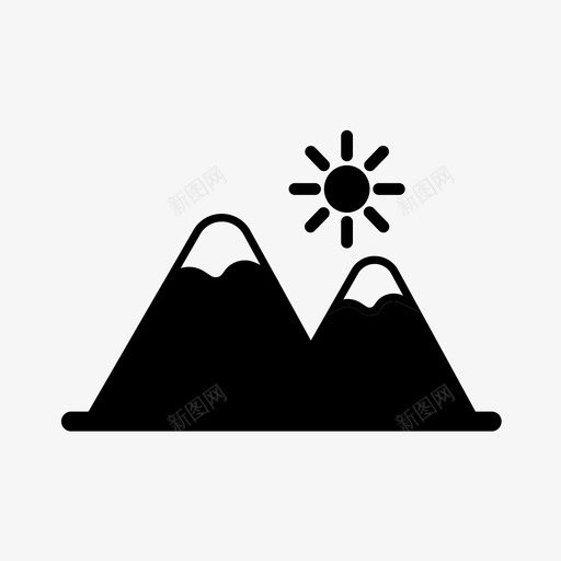 山环球旅行度假图标svg_新图网 https://ixintu.com 度假 旅行 环球