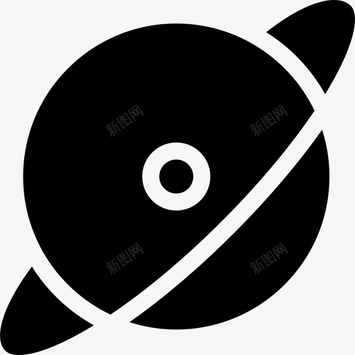 天文学行星光环图标svg_新图网 https://ixintu.com 光环 固体 天文学 恒星 科学 行星