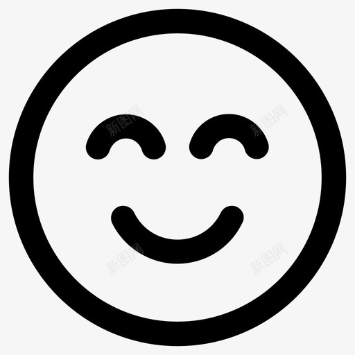 自信高兴满意图标svg_新图网 https://ixintu.com 满意 笑脸 自信 高兴