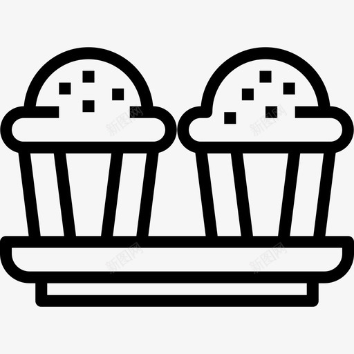 松饼面包房89直系图标svg_新图网 https://ixintu.com 松饼 直系 面包房