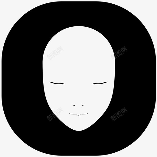 脸部轮廓svg_新图网 https://ixintu.com 脸部轮廓 花韩APP-icon-1-47