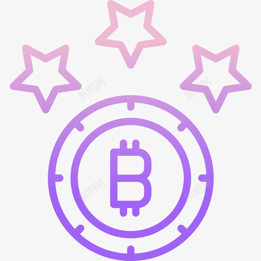 评级比特币加密货币6轮廓梯度图标svg_新图网 https://ixintu.com 加密 梯度 比特 评级 货币 轮廓