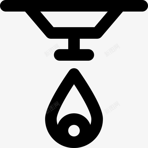 烟雾探测器智能家居45线性图标svg_新图网 https://ixintu.com 探测器 智能家居 烟雾 线性