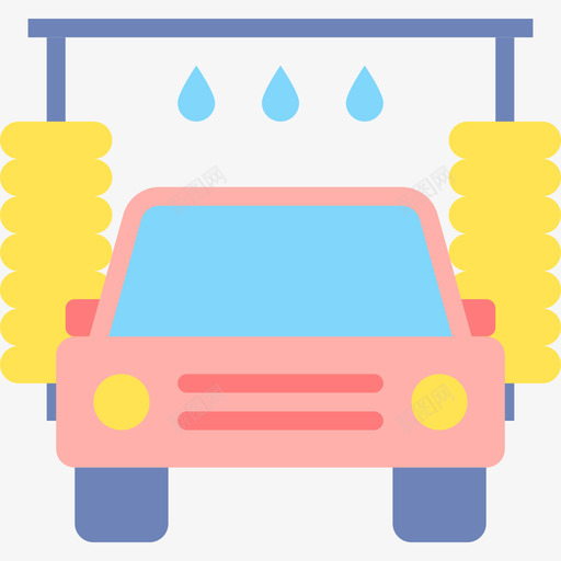 洗车清洁61平坦图标svg_新图网 https://ixintu.com 平坦 洗车 清洁61