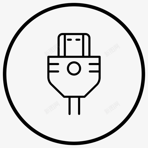 usb电缆通信设备1概述图标svg_新图网 https://ixintu.com usb电缆 通信设备1概述