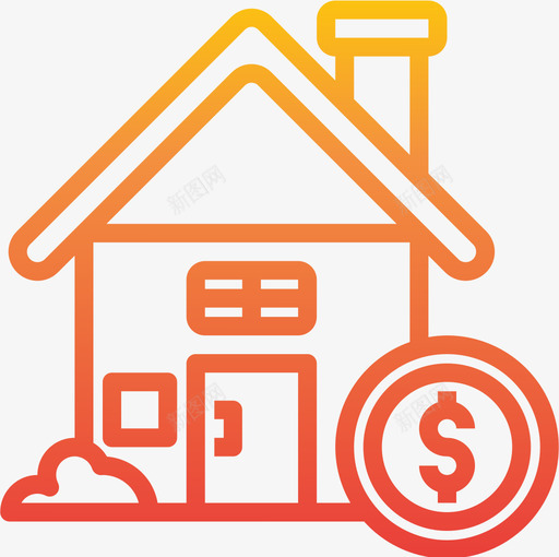 住宅投资33坡度图标svg_新图网 https://ixintu.com 住宅 坡度 投资