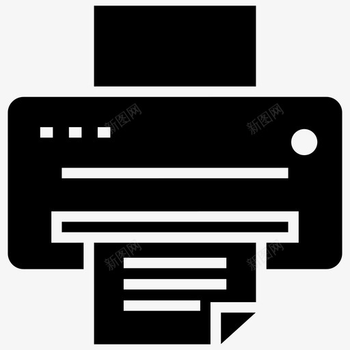 打印机喷墨机打字机图标svg_新图网 https://ixintu.com 印刷机 喷墨机 打印机 打字机 计算机硬件字形图标