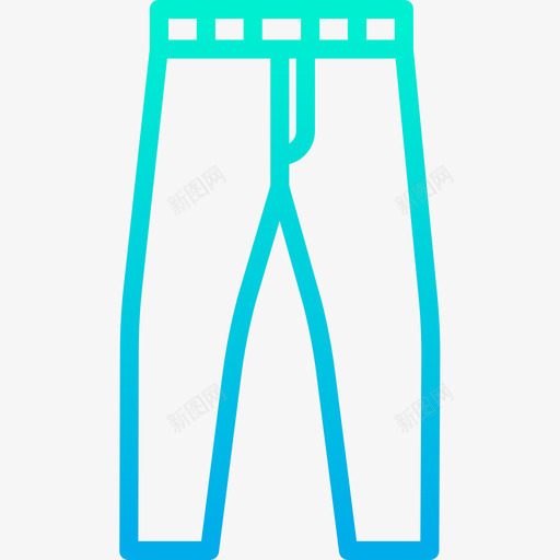 牛仔裤衣服和时尚3渐变图标svg_新图网 https://ixintu.com 时尚 渐变 牛仔裤 衣服
