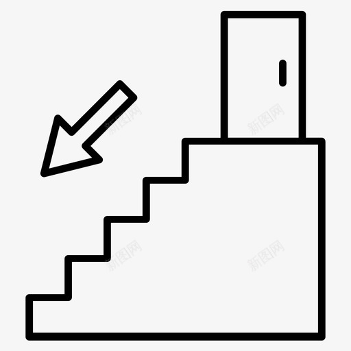 下楼建筑舞台图标svg_新图网 https://ixintu.com 下楼 建筑 技术 概要 舞台
