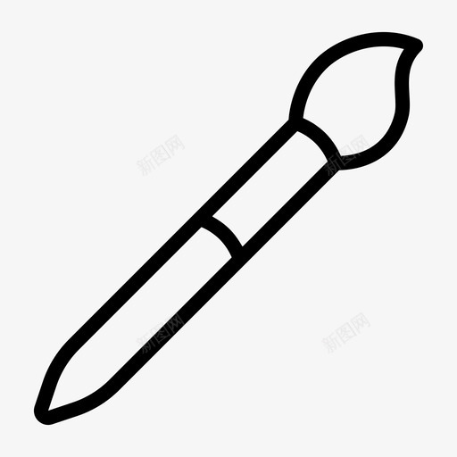 画笔美术色彩图标svg_新图网 https://ixintu.com 画笔 绘画 美术 色彩 轮廓
