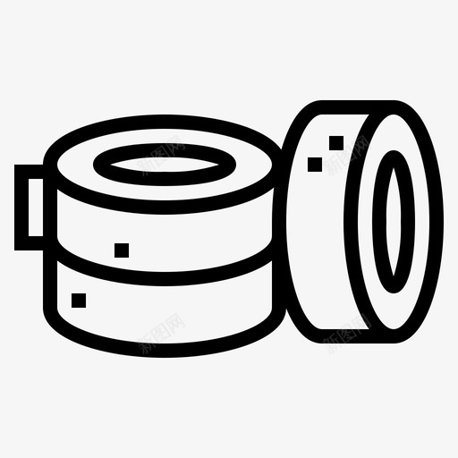 胶带粘合剂办公材料图标svg_新图网 https://ixintu.com 办公 工具 材料 粘合剂 纹身 胶带