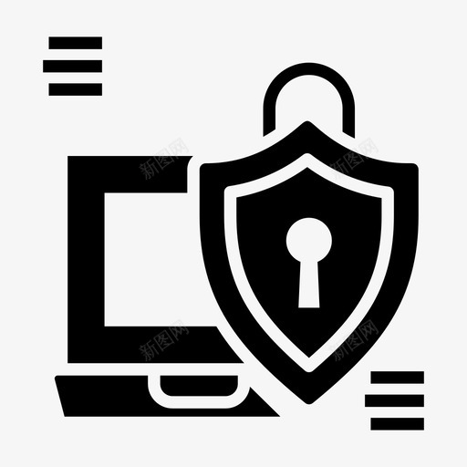 数据保护防病毒数据安全图标svg_新图网 https://ixintu.com ui ux 保护 图标 字形 安全 数字 数据 界面 软件 防病毒