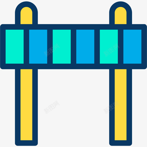 建筑工程63线颜色图标svg_新图网 https://ixintu.com 工程 建筑 颜色