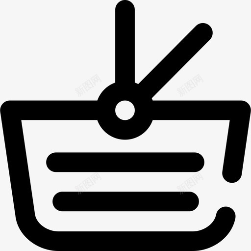 野餐篮春天60轮廓图标svg_新图网 https://ixintu.com 春天60 轮廓 野餐篮