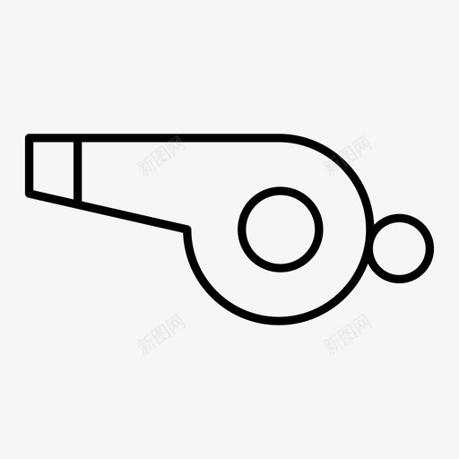 哨子裁判足球图标svg_新图网 https://ixintu.com 体育 健康 健身 哨子 图标 线图 裁判 裁判员 足球