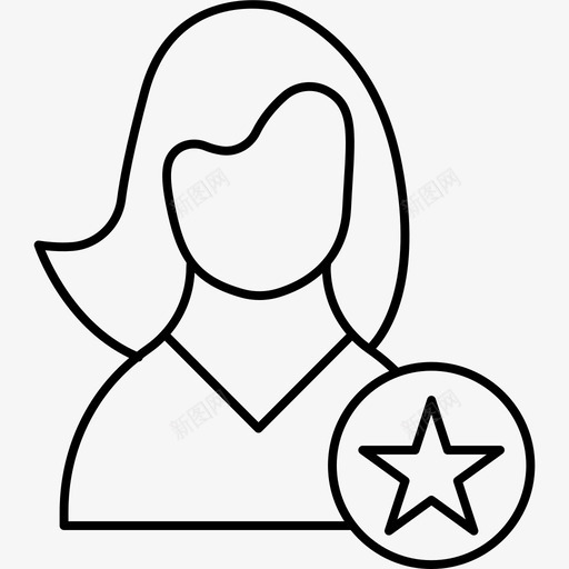电影明星女演员阿凡达图标svg_新图网 https://ixintu.com 偶像 名人 女性 女演员 拍摄 明星 生产线 电影 阿凡