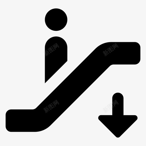 自动扶梯电动楼梯电梯图标svg_新图网 https://ixintu.com 图标 字形 材质 梯子 楼梯 用户界面 电动 电梯 自动扶梯 运输