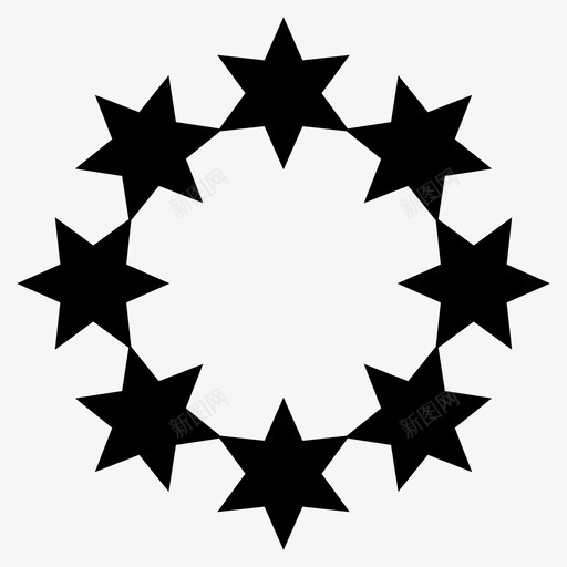 欧盟stars图标svg_新图网 https://ixintu.com stars 欧盟
