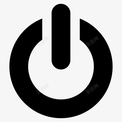 电源按钮关闭按钮打开按钮图标svg_新图网 https://ixintu.com 关闭按钮 切换按钮 打开按钮 用户界面材质字形图标 电源开关 电源按钮