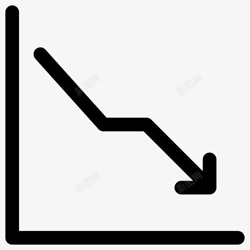 下箭头图业务数据图标svg_新图网 https://ixintu.com 下箭头图 业务 信息图 图表 数据