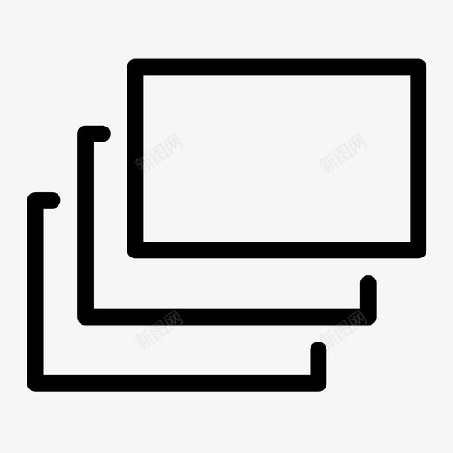 幻灯片复制层图标svg_新图网 https://ixintu.com 复制 幻灯片 演示 设备