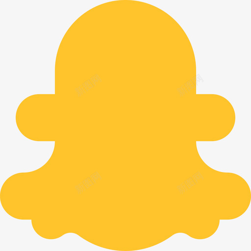 Snapchat社交和通信2扁平图标svg_新图网 https://ixintu.com Snapchat 扁平 社交和通信2