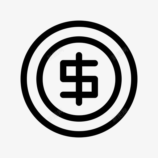 硬币庆祝开斋节图标svg_新图网 https://ixintu.com 庆祝 开斋节 斋月 斋月轮廓图标 硬币 钱