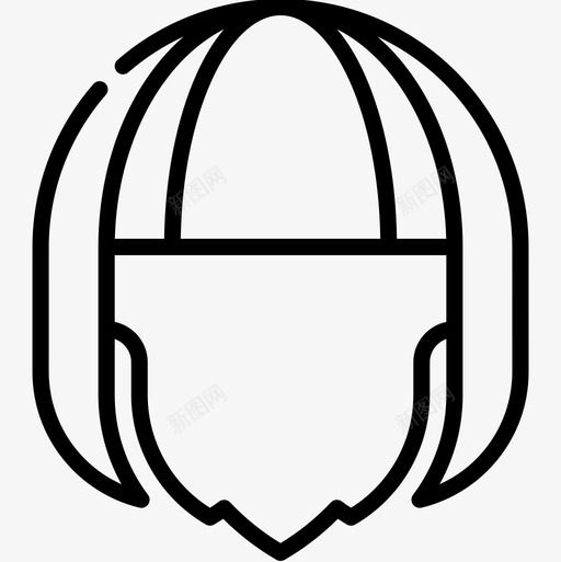 WIGWIGS线性图标svg_新图网 https://ixintu.com WIG WIGS 线性