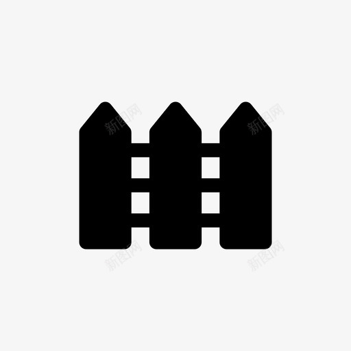 建筑与城市围墙花园图标svg_新图网 https://ixintu.com 保护 围墙 城市 安全 建筑 花园