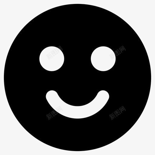 快乐情感微笑图标svg_新图网 https://ixintu.com 微笑 快乐 情感