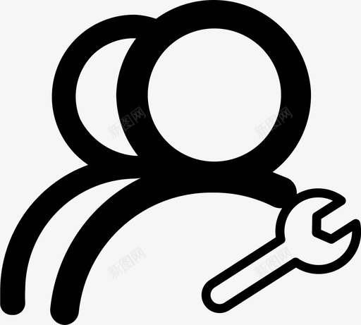 人员维护svg_新图网 https://ixintu.com 人员维护 icon
