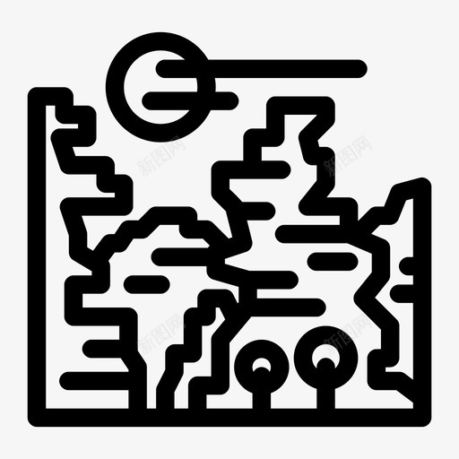 大峡谷山地美国图标svg_新图网 https://ixintu.com 大峡谷 山地 美国 随机